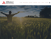 Tablet Screenshot of alliancefinancial.ca